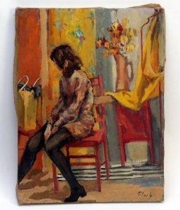 Joseph Floch, ‘Mod Girl,’ circa 1965. Estimate: $5,000-$7,000. Kamelot Auctions image
